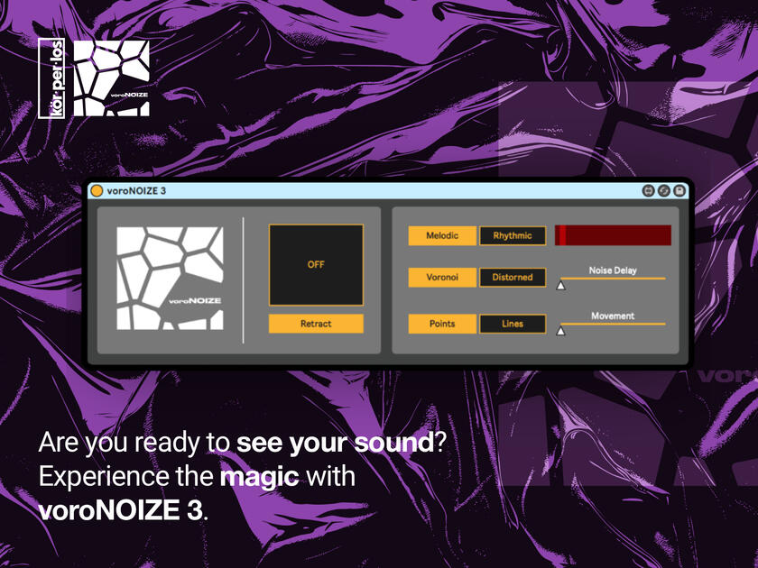 voroNOIZE voroNOIZE 3 generative MIDI visual plugin